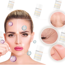 Sérum e creme antienvelhecimento da Left Wind com veneno de abelha, embalagem em bastão, cosméticos rejuvenescedores.