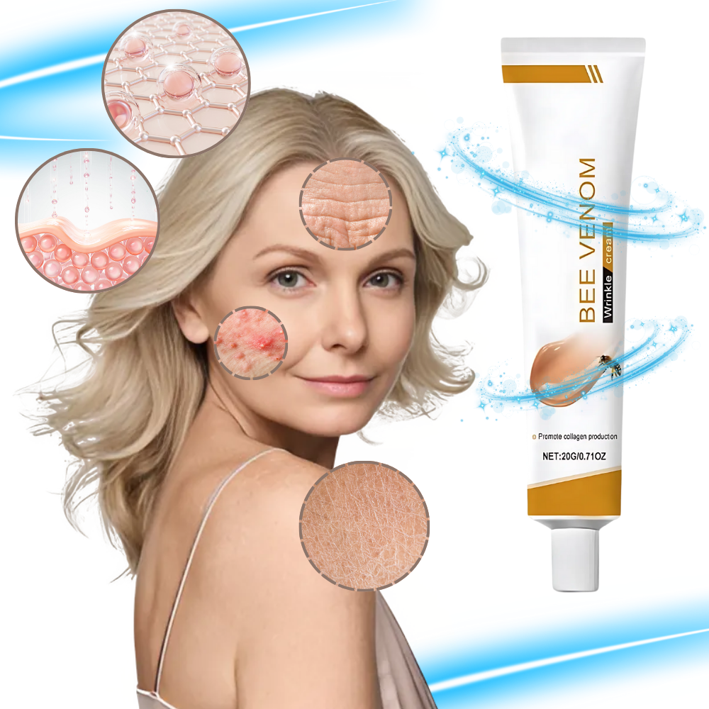 Sérum e creme anti-idade da Left Wind com veneno de abelha, embalagem em bastão, cosméticos para rejuvenescimento facial