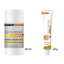 Serum e creme antienvelhecimento da Left Wind com veneno de abelha para revitalizar a pele, imagem de embalagem.
