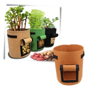 Pochette de tecido preta da Lemonbest para jardineira de legumes, ideal para cultivo de hortaliças e jardinagem doméstica.