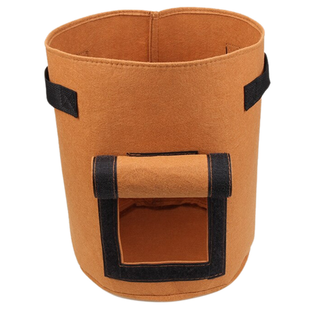 Pochette de tecido preta para jardinagem de legumes, compatível com jardineiras, marca Lemonbest, usada para proteger plantas.