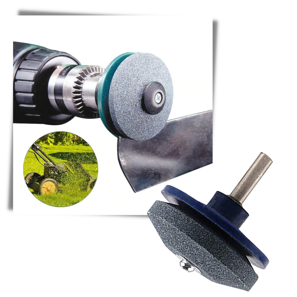 Conjunto de acessórios de afiação de lâminas rotativas Lieteswe para equipamentos elétricos de exterior, com três peças.