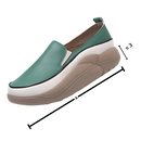 Mocassins Lacyhop com plataforma leve e macia, calçados femininos confortáveis com solado robusto e design elegante.