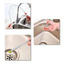 Pince de limpeza de pia Lihua, ferramenta de reparo para peças de encanamento, com cabo e garra para remover obstruções.