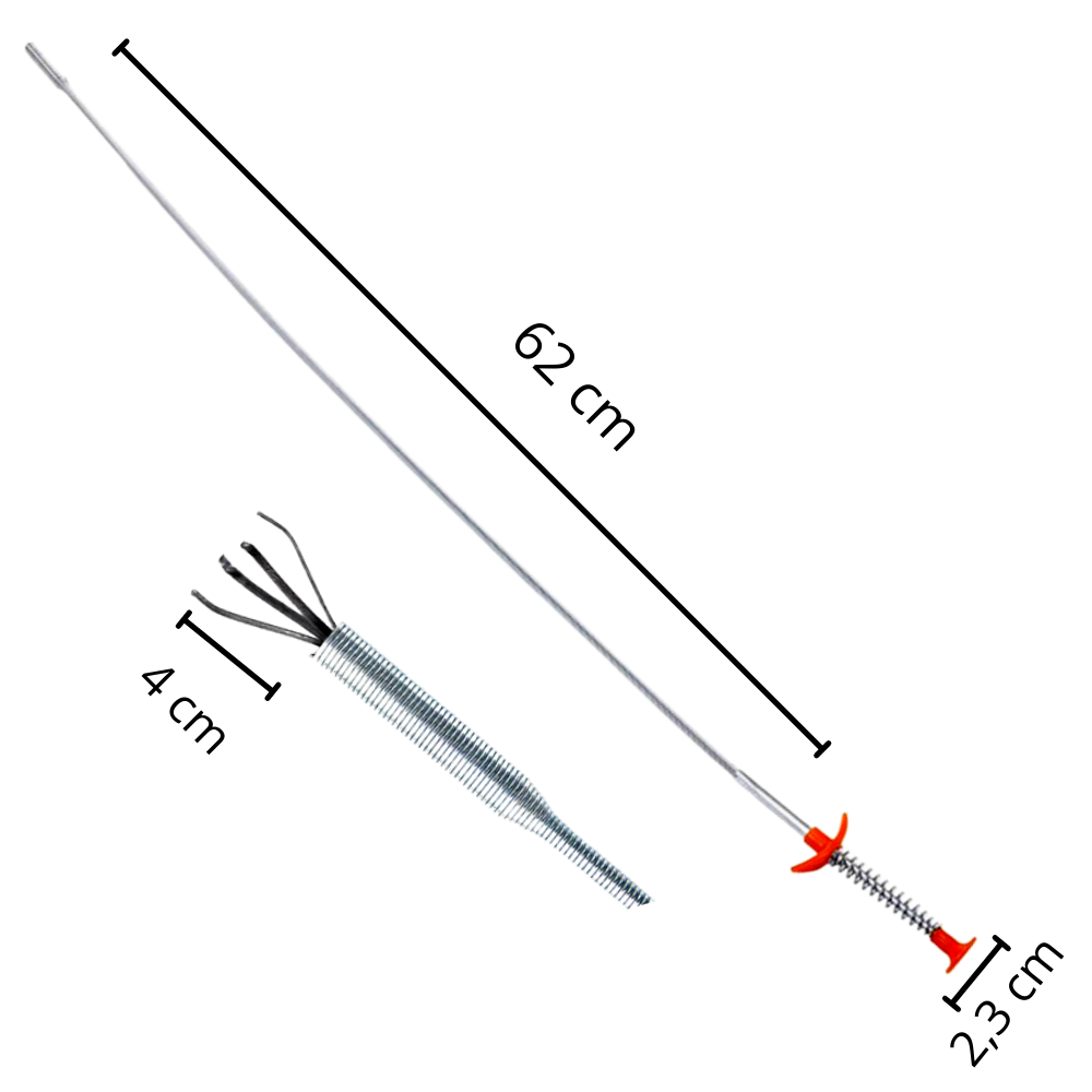 Pince de limpeza de pia Lihua, ferramenta de peças e material de encanamento para limpeza de tubos e sifões.