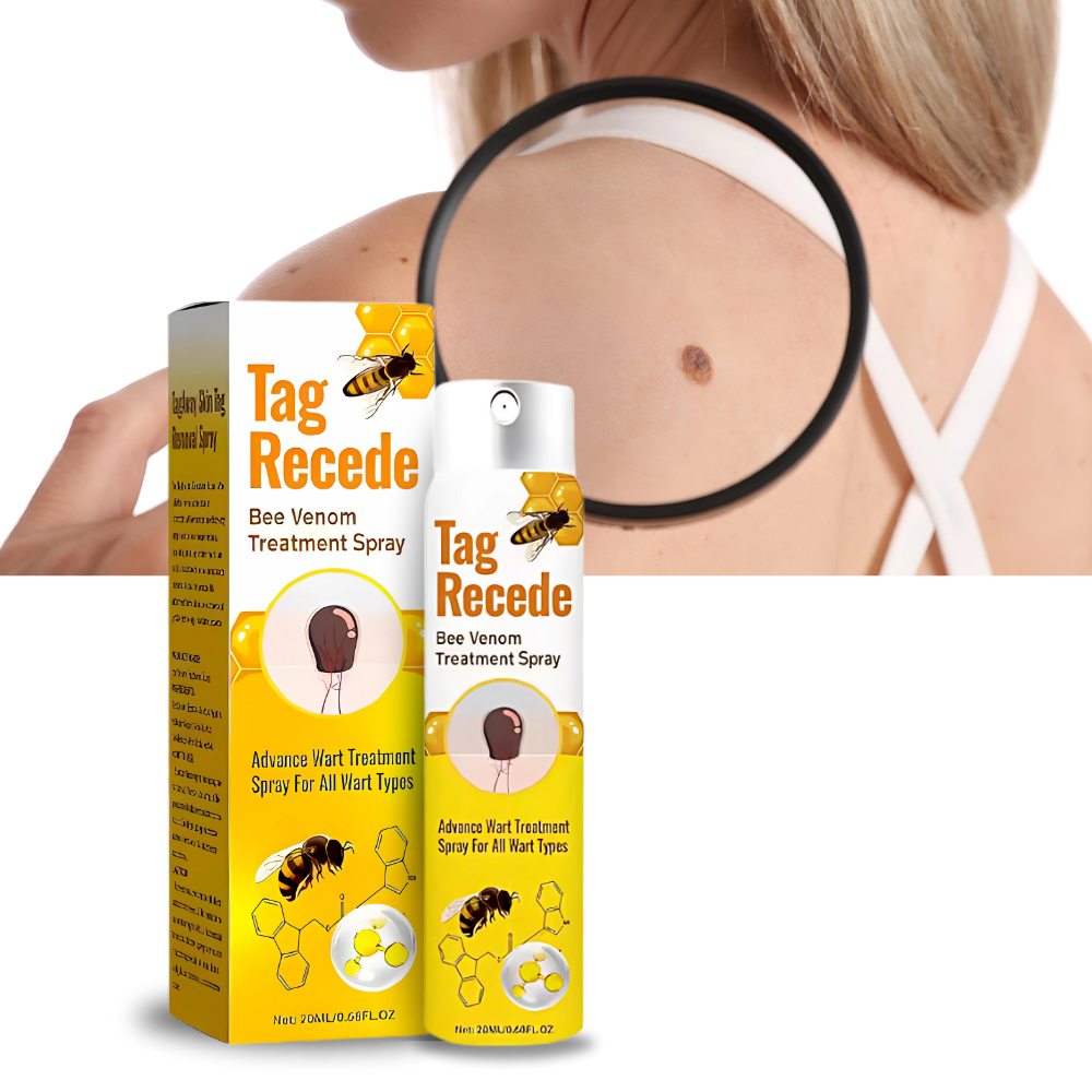 Tratamento não invasivo de excrescências com produtos cosméticos da marca Lin Chow, apresentado em embalagem moderna.
