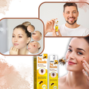 Tratamento não invasivo para excrescências com produtos cosméticos da marca Lin Chow, apresentados em frascos e embalagens.