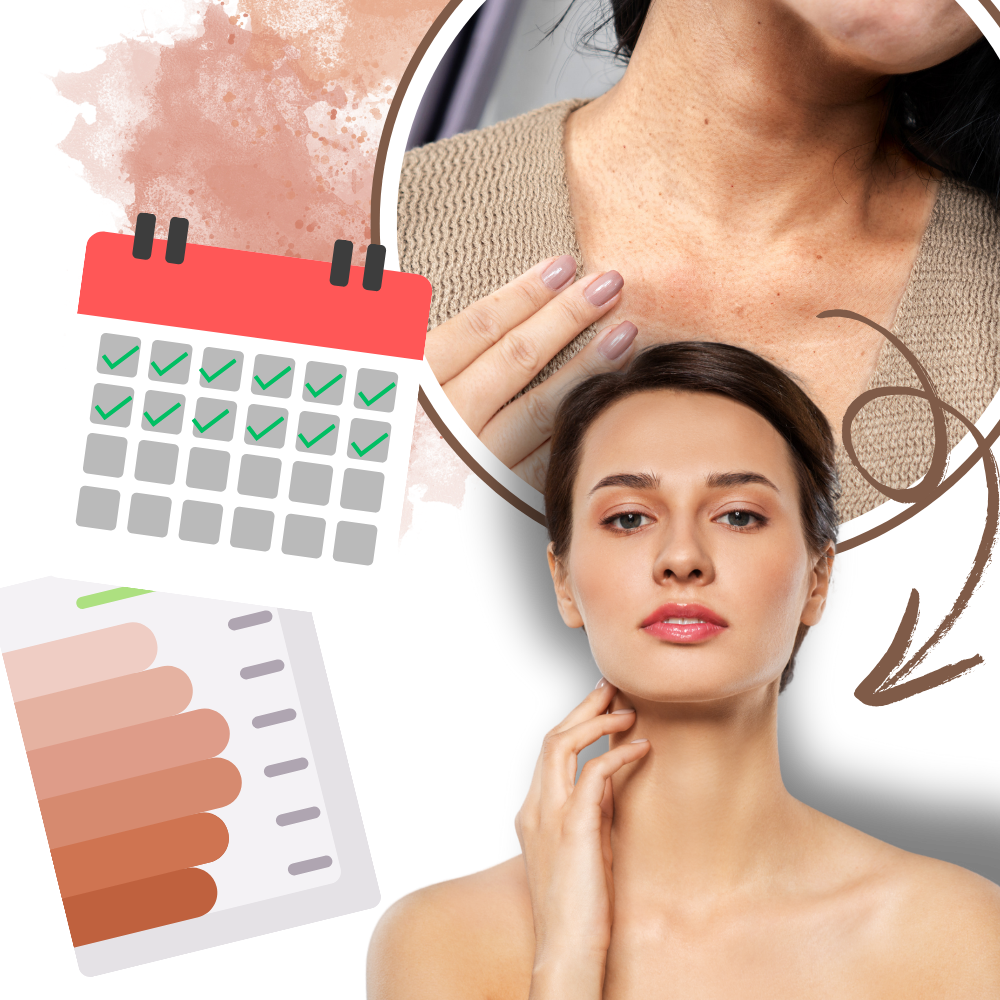 Tratamento não invasivo de excrescências, produto cosmético da marca Lin Chow, com embalagem e aplicação visíveis.