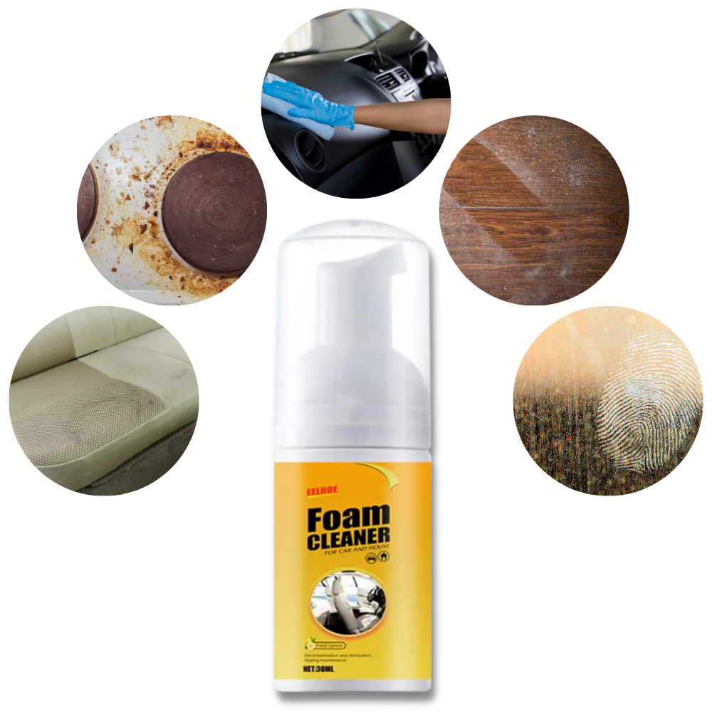 Espuma de limpeza para carros Liveday, produto de manutenção e decoração veicular, embalagem de 30ml, ideal para limpeza automotiva