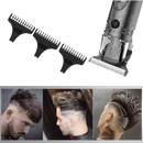 Tondeuse de barbier Liveday recarregável para rasage e cuidados com acabamento em preto, lâminas afiadas e design compacto