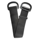 Sangles de levage robustes Lizxun para manipulação de material, pretas, com acabamento resistente e alta capacidade de carga