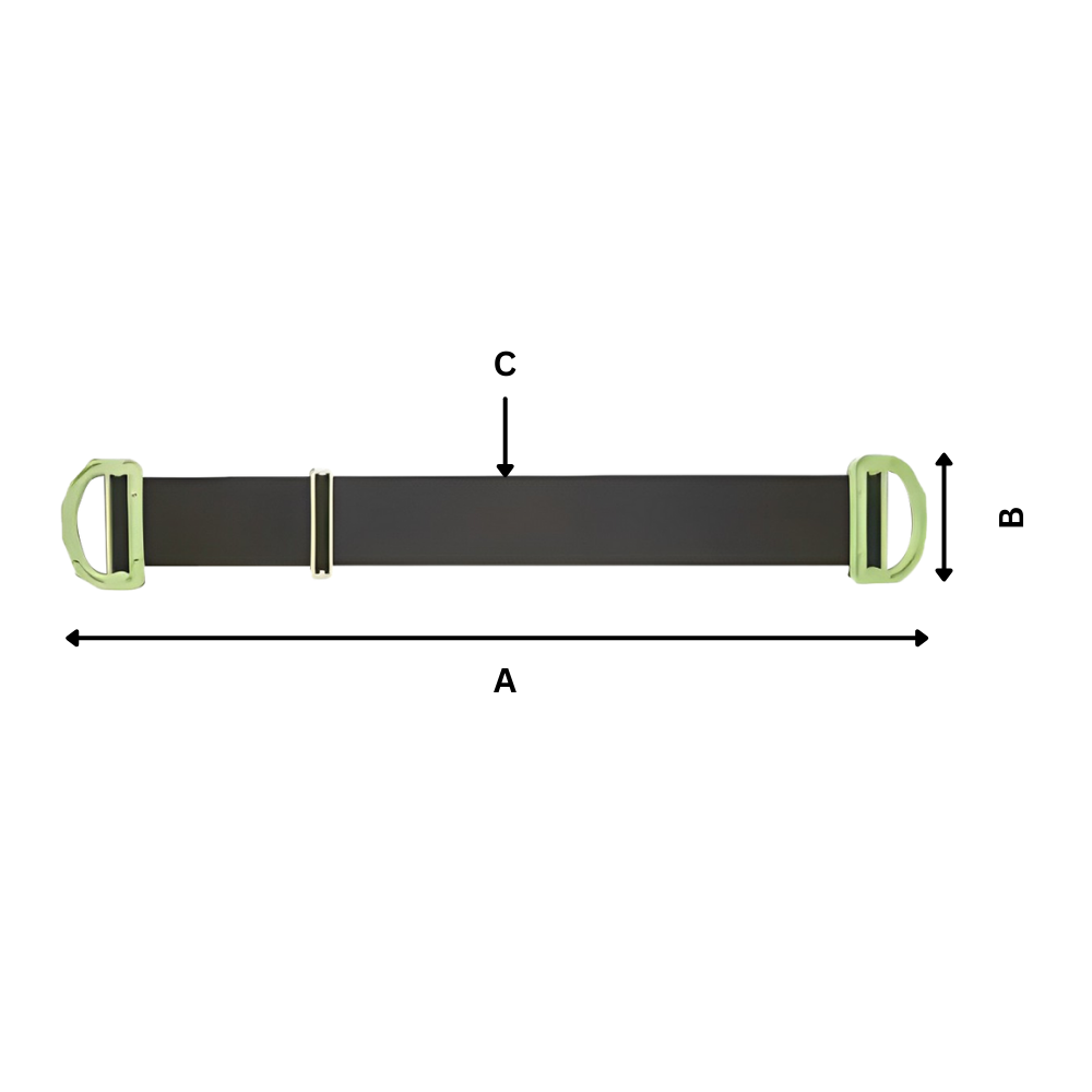 Sangles de levage robustes Lizxun para manipulação de materiais, cor preta, resistente e ideal para levantamento seguro.