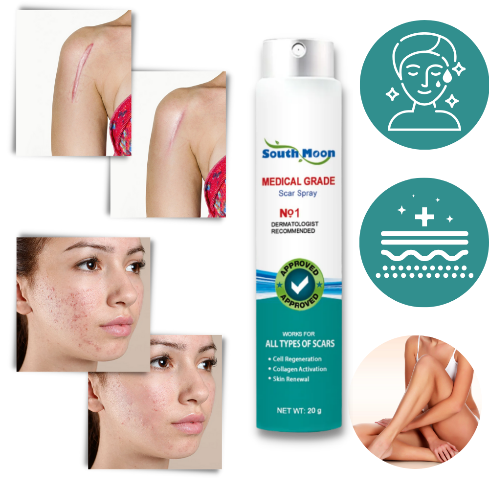 Spray terapêutico da Lnkhfs para eliminação de cicatrizes, embalagem de cosméticos com frasco spray transparente