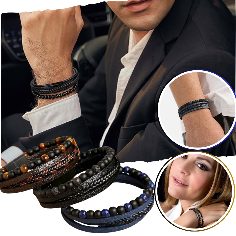 Pulseira de desintoxicação linfática Lollanda, acessório de massagem e relaxamento em azul, para melhorar a circulação e bem-estar.