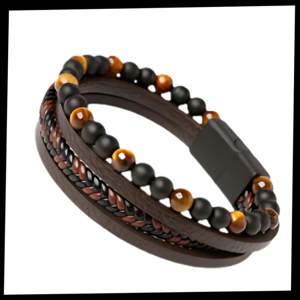 Pulseira de desintoxicação linfática Lollanda para massagem e relaxamento, em azul, com design de estilo terapêutico.