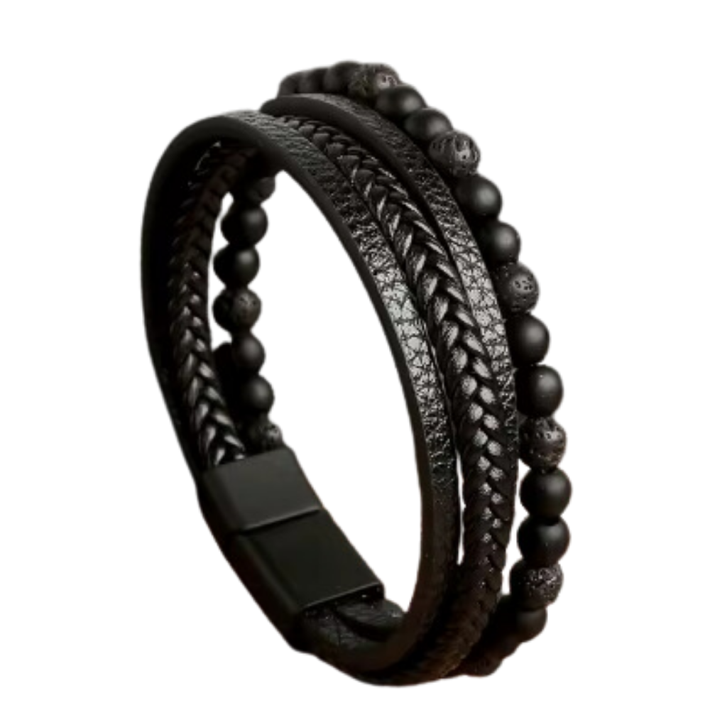 Pulseira de desintoxicação linfática Lollanda para massagem e relaxamento, com detalhes em azul.