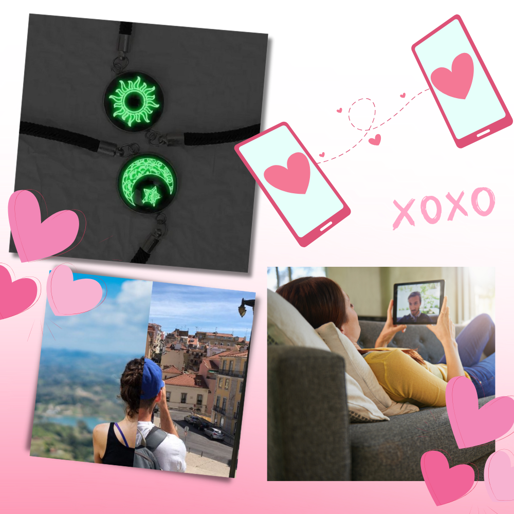 Pulseiras Luminosas Totwoo para Relações à Distância com funcionalidades de toque e conexão emocional.