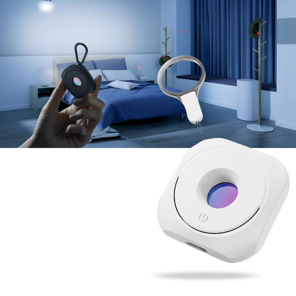 Detector de câmeras escondidas infravermelho de longo alcance da Cleverbees para sistemas de segurança, com tecnologia dual.