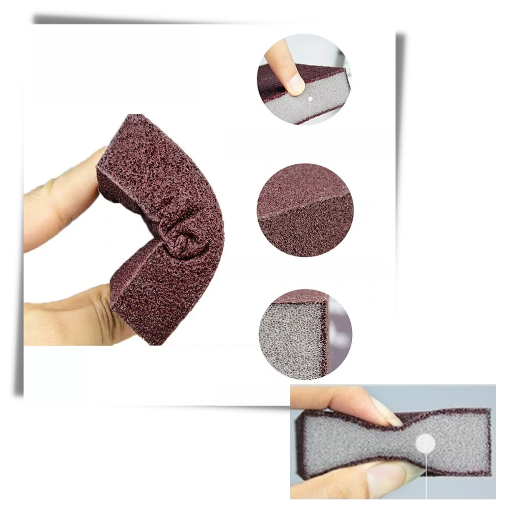 Conjunto de 4 esponjas mágicas Luckstar para limpeza doméstica, úteis para remover sujeira e manchas de várias superfícies.