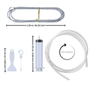 Kit de limpeza para geladeira Luerfun, acessórios para reduzir mofo e manter o interior limpo de eletrodomésticos pequenos.