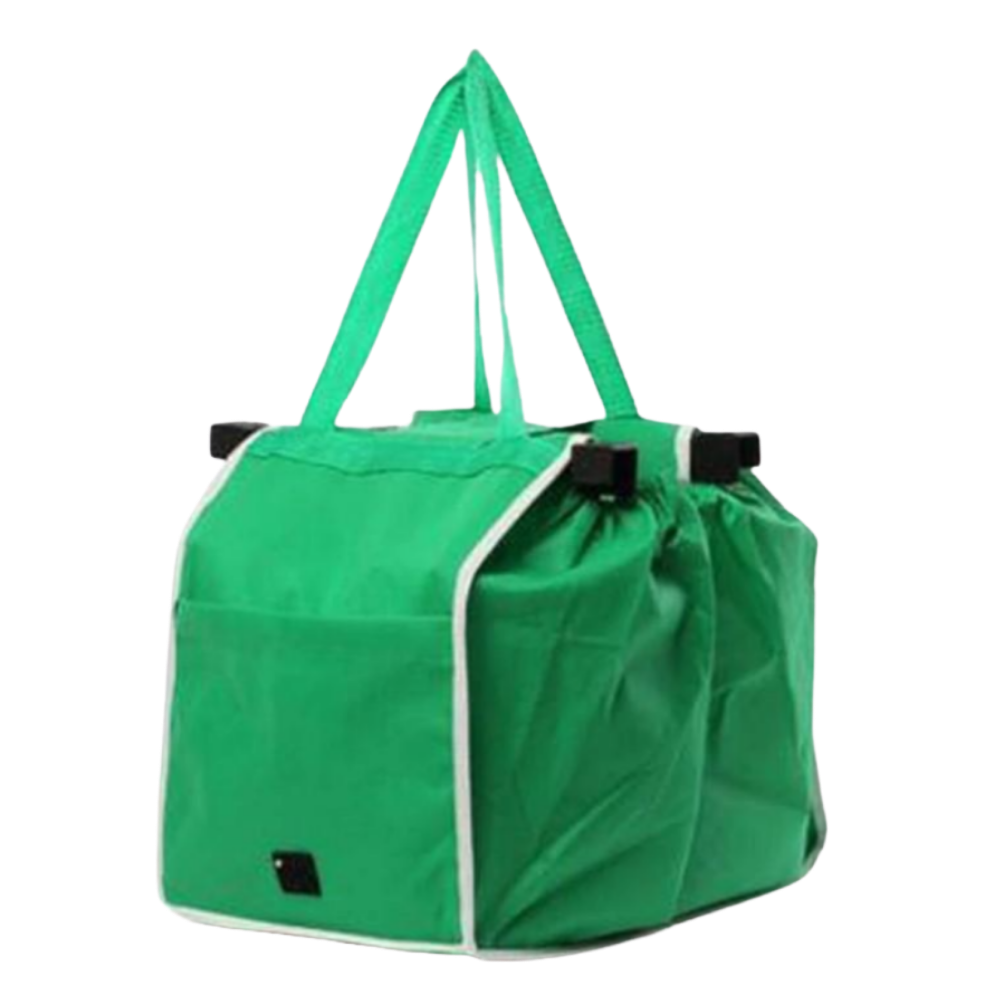 Sac à provisions réutilisable pour chariot, sac en papier ou plastique de la marque Luethbiezx, pour faire ses courses.
