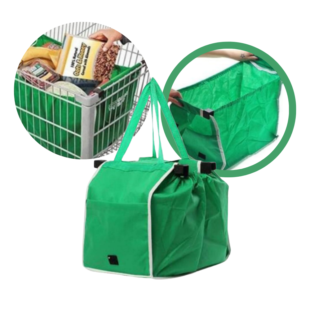 Sac à provisions réutilisable pour chariot, sac en papier ou plastique de la marque Luethbiezx, idéal pour faire ses courses.
