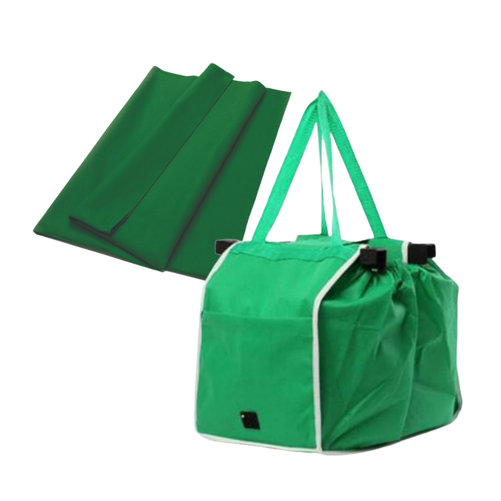 Sac à provisions réutilisable pour chariot Luethbiezx, sac en papier ou plastique, pratique et écologique pour faire les courses.