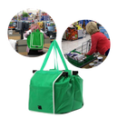 Sac à provisions réutilisable pour chariot de la marque Luethbiezx, sac plastique et papier écologique pour courses.