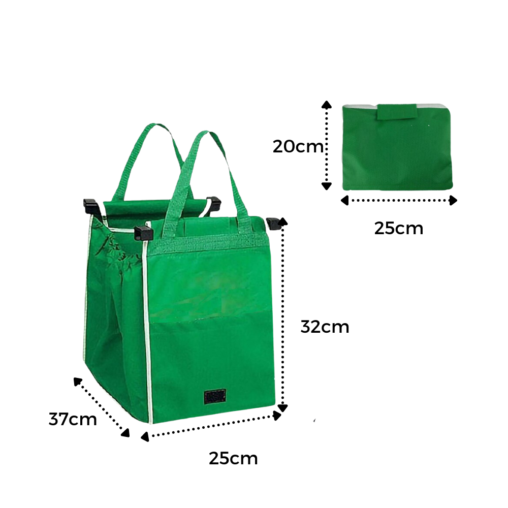 Sac à provisions réutilisable pour chariot, sac en papier ou plastique de la marque Luethbiezx, pratique et écologique.