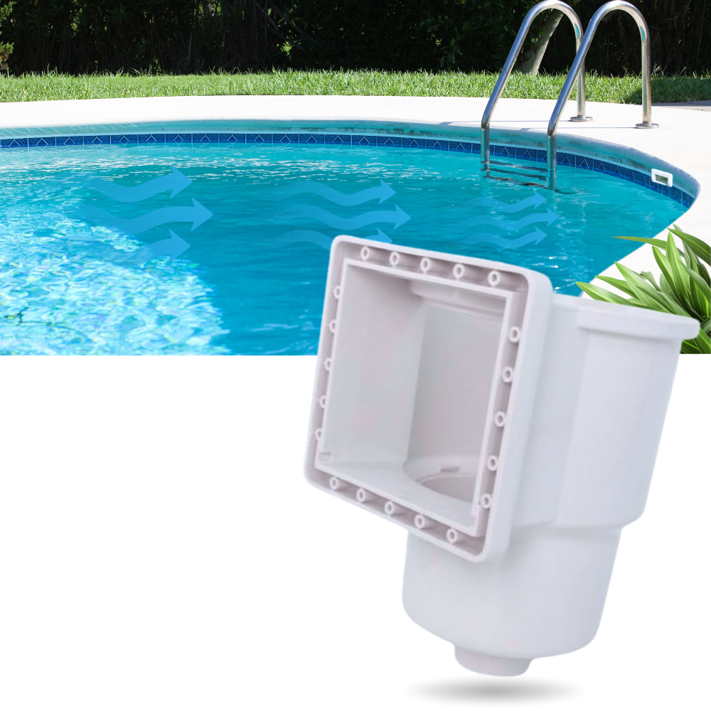 Skimmer de superfície para piscina Lunx, acessório para limpeza e manutenção de piscinas e spas.