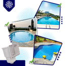 Skimmer de superfície para piscina Lunx, acessório para limpeza e manutenção de piscinas e spas.