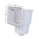 Skimmer de superfície para piscina Lunx, acessório para limpeza e manutenção de piscinas e spas.