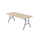 Toalha de mesa retangular em couro de cordeiro bege, produto de alta qualidade para decoração de mesa elegante.