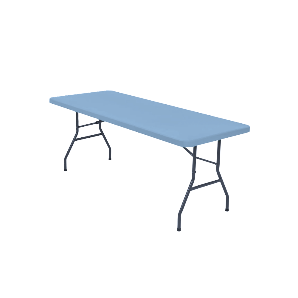 Toalha de mesa retangular em couro de cordeiro azul, produto de linha de linho de mesa da SRstrat Clearance Sale