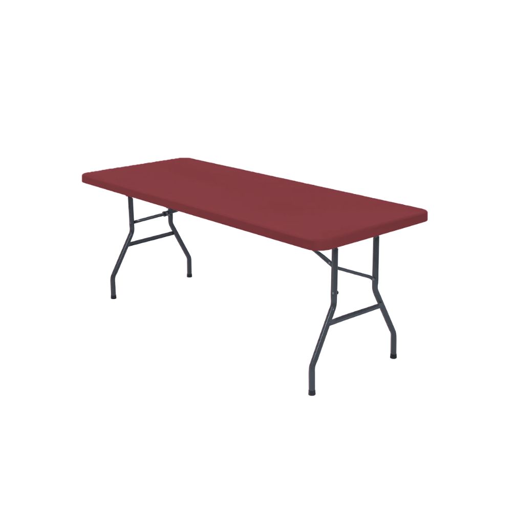 Toalha de mesa retangular em couro de carneiro na cor burgundy, de alta qualidade, da coleção SRstrat Clearance Sale.