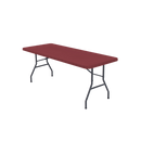 Toalha de mesa retangular em couro de carneiro na cor burgundy, de alta qualidade, da coleção SRstrat Clearance Sale.