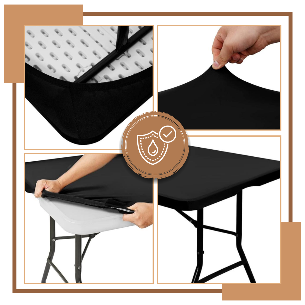 Toalha de mesa retangular em couro de cordeiro da SRstrat, elegante e de alta qualidade para decoração sofisticada.