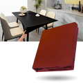 Toalha de mesa retangular de couro de cordeiro, elegante e de alta qualidade, ideal para decoração sofisticada.