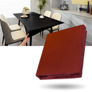 Toalha de mesa retangular de couro de cordeiro, elegante e de alta qualidade, ideal para decoração sofisticada.