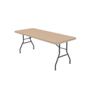 Toalha de mesa retangular em couro de cordeiro na cor cáqui, produto de alta qualidade da linha Linge de table.