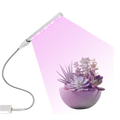 Kit de cultivo com lâmpada LED USB para plantas, luminária horticole da marca Luxtrada, ideal para crescimento de plantas.