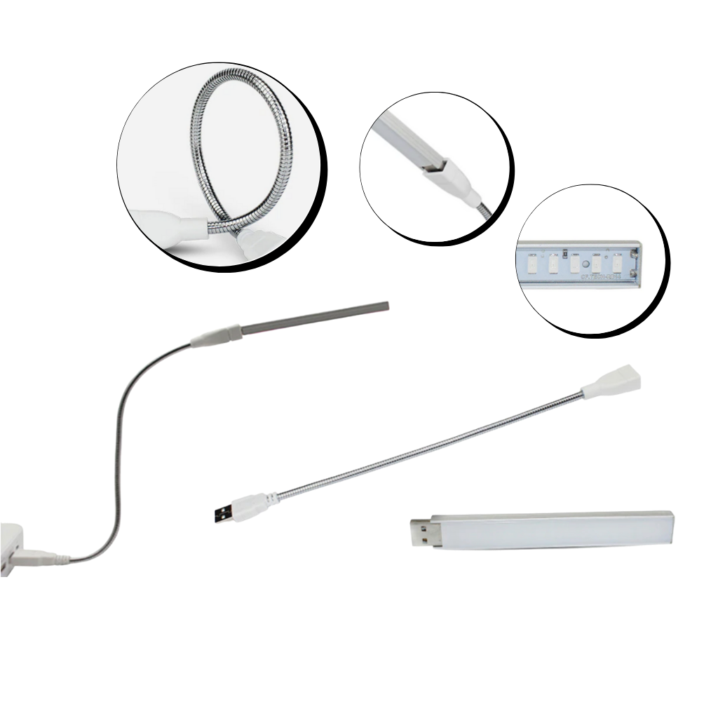 Kit de cultivo com lâmpada LED USB Luxtrada para crescimento de plantas, iluminação horticultural para jardins internos.