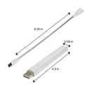 Kit de jardinagem Luxtrada com lâmpada LED USB para crescimento de plantas, incluindo luzes LED para cultivo de hortaliças e plantas.