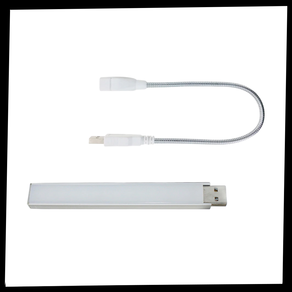 Kit de cultivo com lâmpada LED USB horticole Luxtrada para crescimento de plantas, com luzes verdes e controle de intensidade.