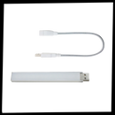 Kit de cultivo com lâmpada LED USB horticole Luxtrada para crescimento de plantas, com luzes verdes e controle de intensidade.