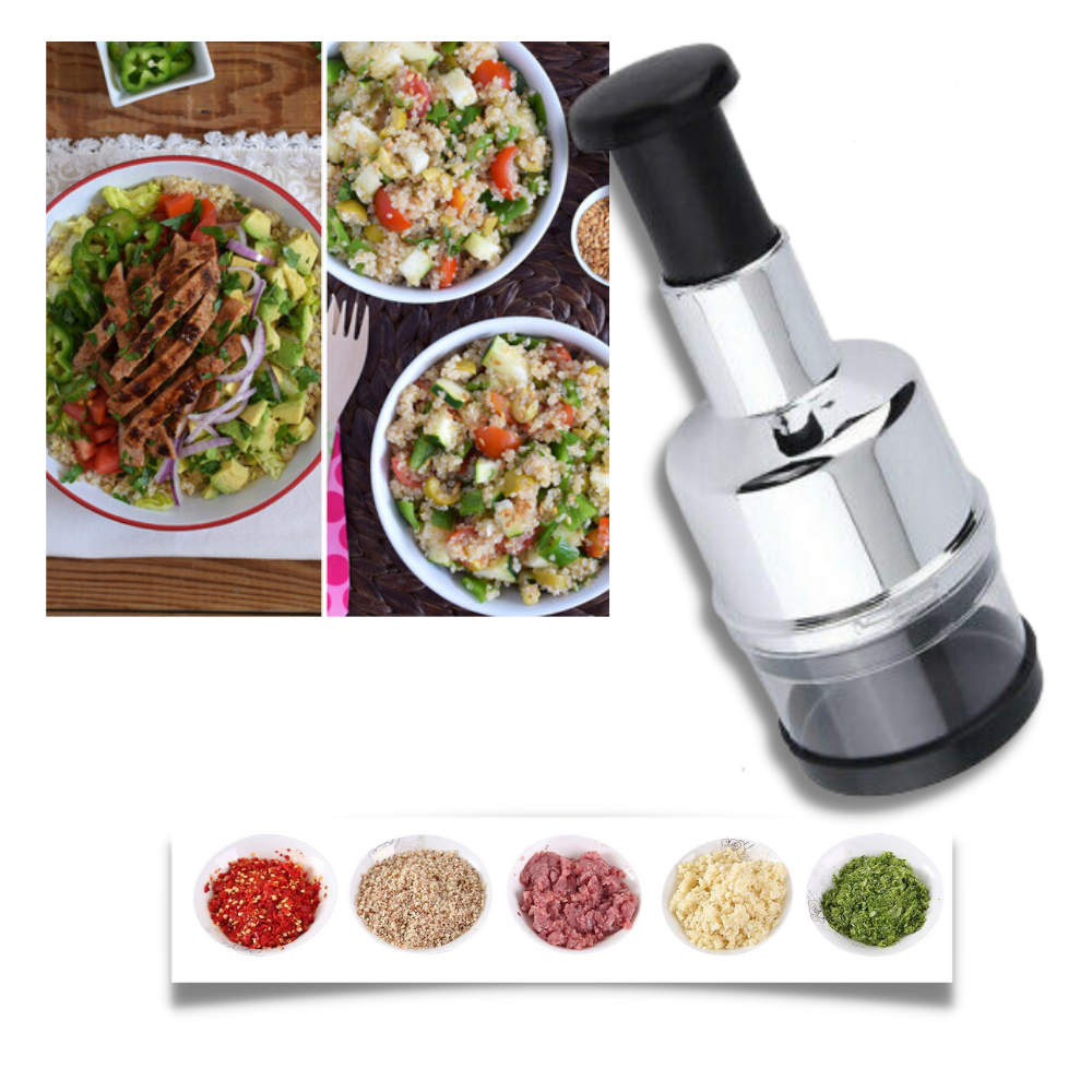Hachoir à ail en acier inoxydable Lvoertuig, ustensile de cuisine pour hacher l'ail facilement et rapidement.