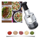 Hachoir à ail en acier inoxydable Lvoertuig, ustensile de cuisine pour hacher l'ail facilement et rapidement.