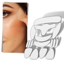 Conjunto de 16 patches de silicone anti-idade para o rosto, produto de cosméticos da marca Lzndeal.