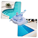 Brosse aspirador para piscina Maboto, acessório para limpeza de piscinas e spas, com cerdas duras e cabo resistente.
