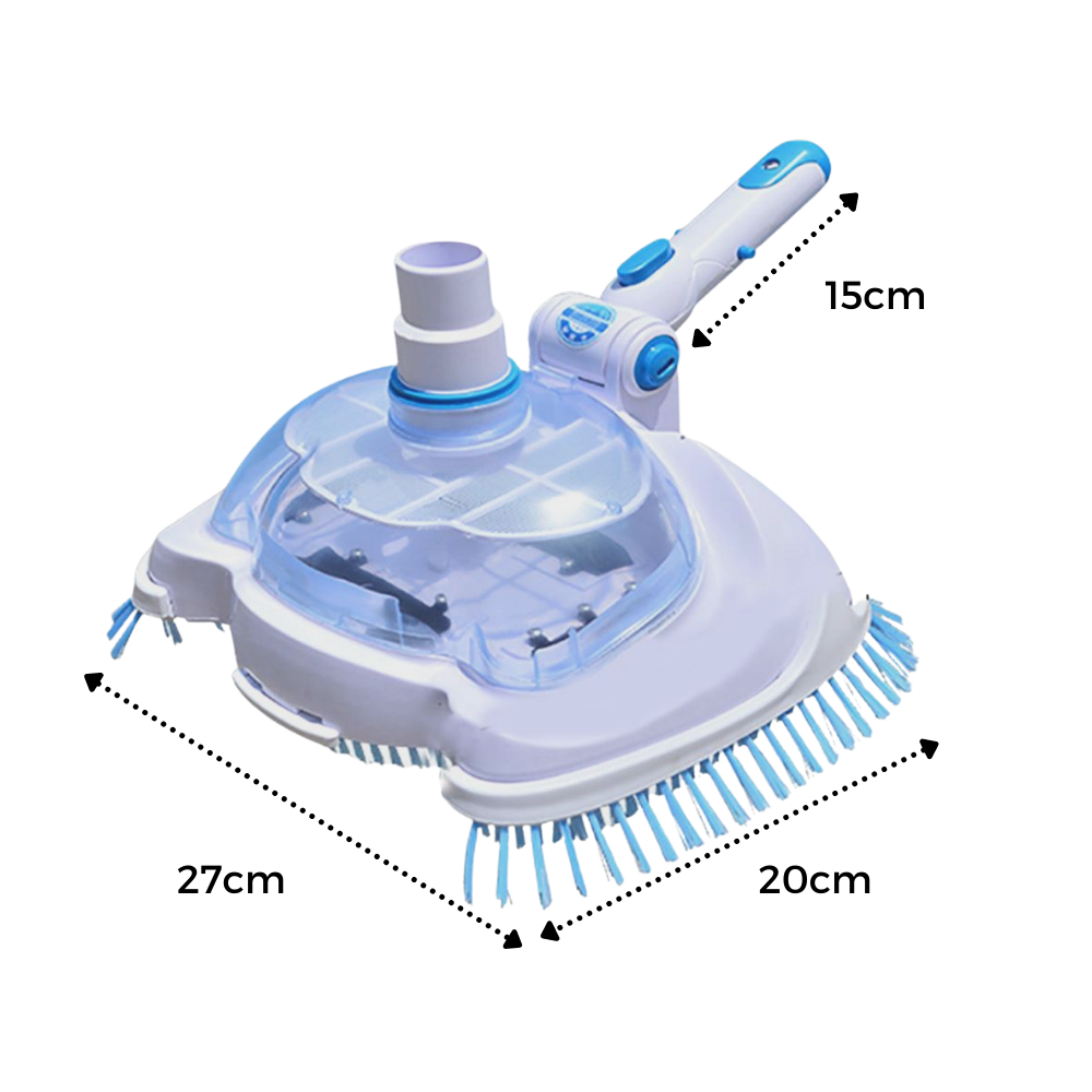 Escova aspirador para piscina Maboto, acessório para limpeza de piscinas e spas, com cerdas duráveis e design prático.